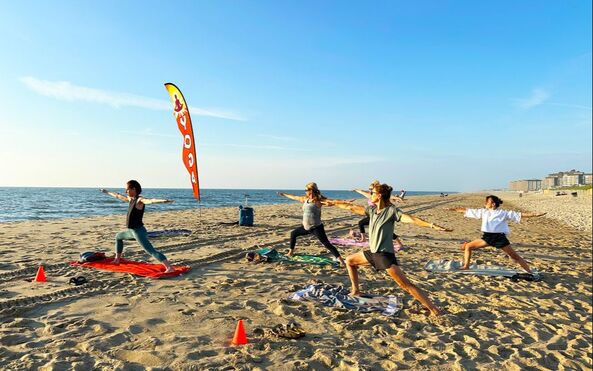Toning muscles and strengthening bones in Virabhadrasana II