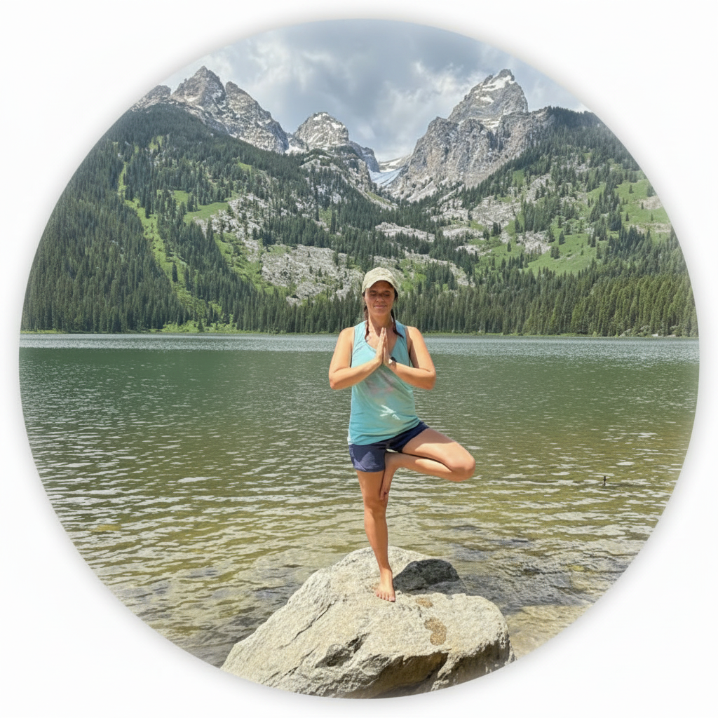 Soft circle yoga photo