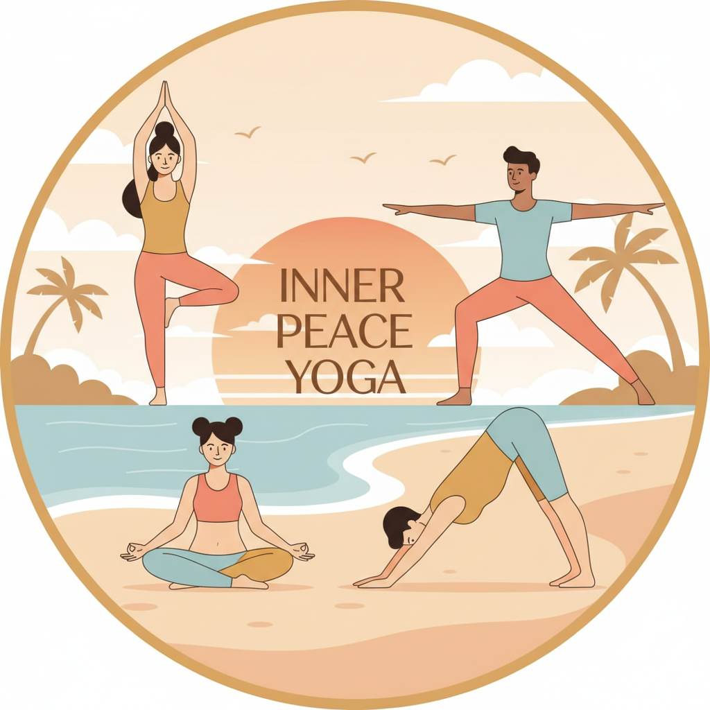 Yoga Class Circle Graphic